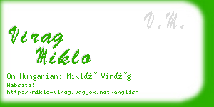 virag miklo business card